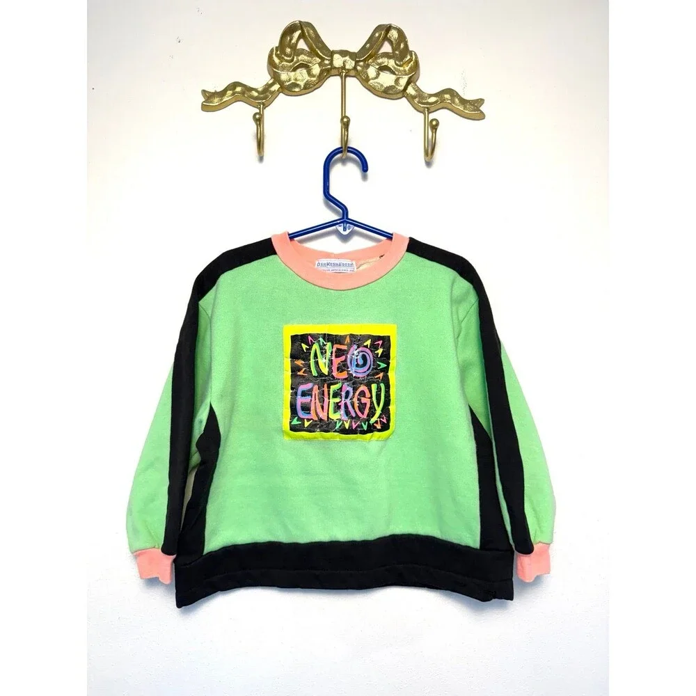 Vintage Oshkosh B’Gosh Neon Crewneck Sweatshirt
